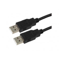 Kabel USB AM-AM 1.8m black 