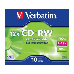 Płyty CD-RW 12x 700MB 10P JC 43148