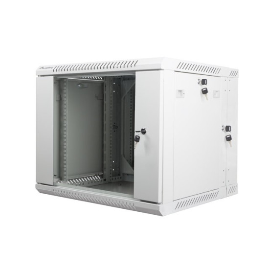 Szafa instalacyjna wisząca dwusekcyjna 19 9U 600X600mm szara 