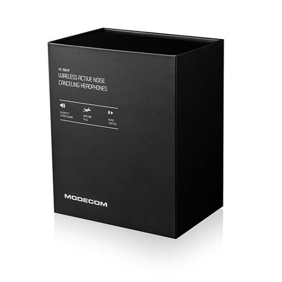 MC-1001HF CZARNE BEZPRZEWODOWE SŁUCHAWKI NAGŁOWNE Z MIKROFONEM