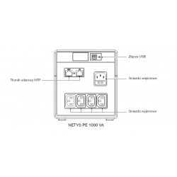 UPS NETYS PE 1000VA/600W 230V/AVR/4XIEC 320,LED,USB