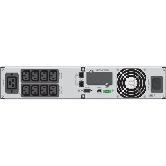UPS LINE-INTERACTIVE 3000VA 8X IEC, 1X IEC/C19 OUT, RJ45, USB/RS232, LCD, RACK 19'/TOWER