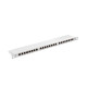 Patch Panel 24 Port 0.5U Kat.6 szary ekranowany 