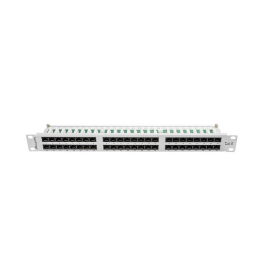 Patch Panel 48 Port 1U Kat.6 szary 