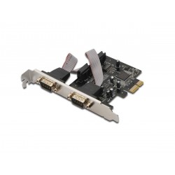 Karta rozszerzeń/Kontroler RS232 PCI Express, 2xDB9, Low Profile, Chipset: MCS9901