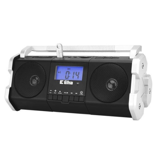 Radio MAJA czarno-srebrne