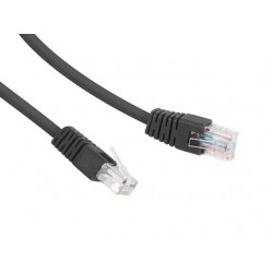 Patch cord Kat.6 UTP 2m czarny 