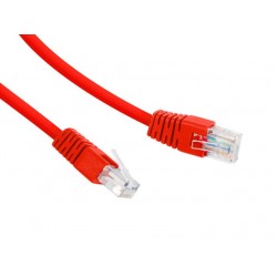 Patch cord Kat.6 UTP 0.5m czerwony 