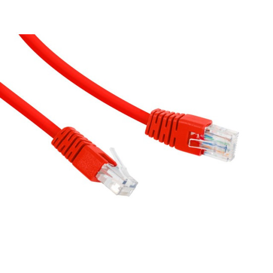 Patch cord Kat.6 UTP 0.5m czerwony 