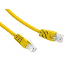 Patch cord Kat.6 UTP 1m żółty 