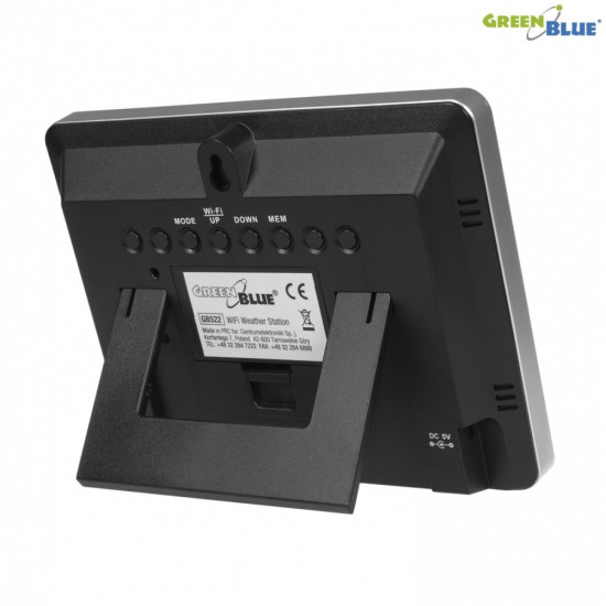 Stacja pogodowa kolorowa WiFi bezprzewodowa GB522 DCF fazy księzyca