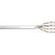 Kabel teleinformatyczny, instalacyjny, U/UTP kat.5e 4x2xAWG24/1, drut, miedziany, PVC, 305m, szary