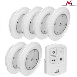 Lampa zestaw 6 LED Energy z pilotem na baterie 3xAAA MCE165