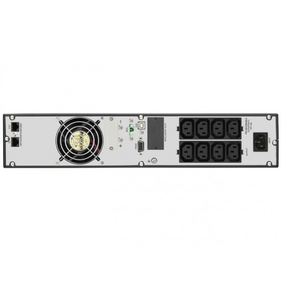 UPS On-Line 1000VA PF1 USB/RS232, LCD, 8x IEC OUT, Rack 19'/Tower