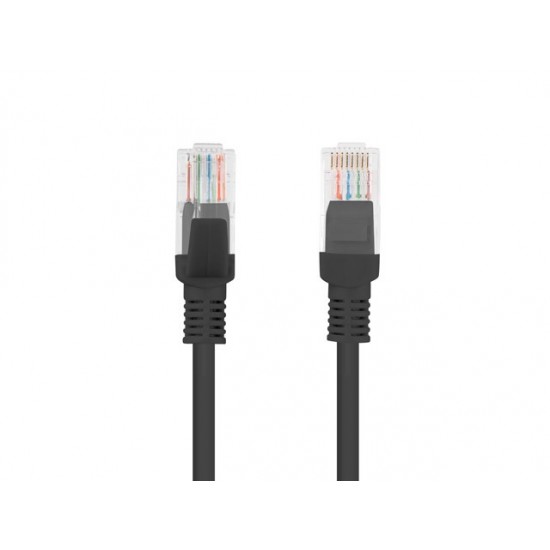 PATCHCORD KAT.5E 10M CZARNY FLUKE PASSED LANBERG