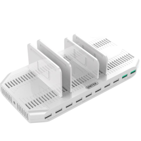 Stacja ładująca 10xUSB; 96W; 2xQC3.0; Y-2190A