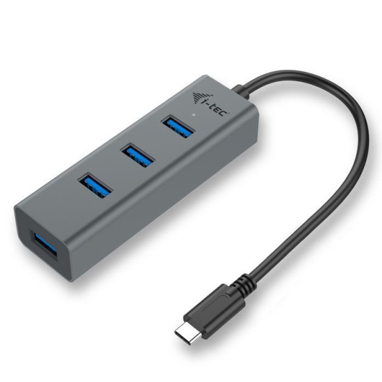 USB-C Metal 4-portowy HUB USB 3.0 4x USB 3.0