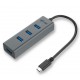 USB-C Metal 4-portowy HUB USB 3.0 4x USB 3.0
