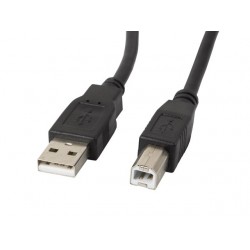Kabel USB 2.0 AM-BM 3M Ferryt czarny 