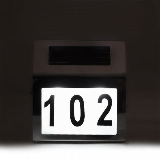 Lampa solarna MCE172 numer domu LED