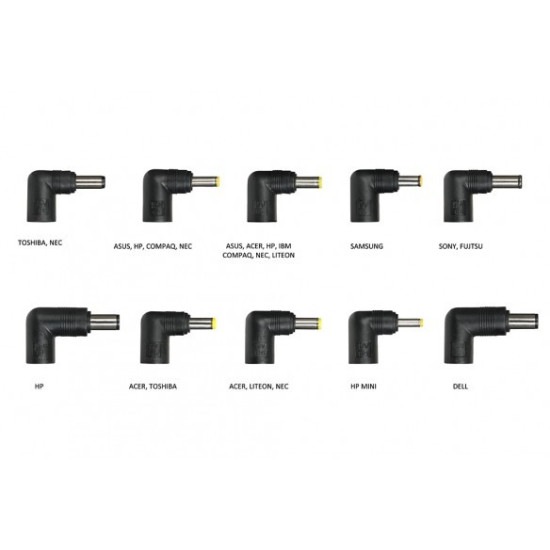 Uniwersalny zasilacz do notebooka IUZ90WA 90W Automiatic, slim