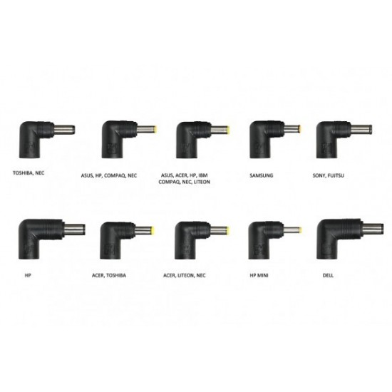 Uniwersalny zasilacz do notebooka IUZ90WA 90W Automiatic, slim