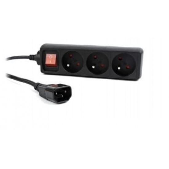 UPS listwa zasilająca 3FR/16A/C14/0.6m/czarna