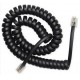 Kabel spiralny tel RJ10/4P4C/2m/Czarny