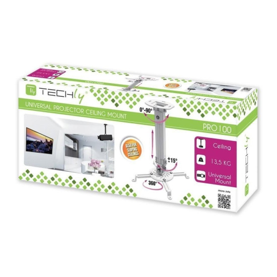 Ramię sufitowe do projektora 55-90cm 13,5kg srebrny