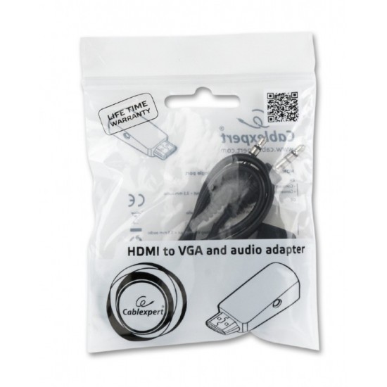 Adapter HDMI-A(M)->VGA(F)+Audio 