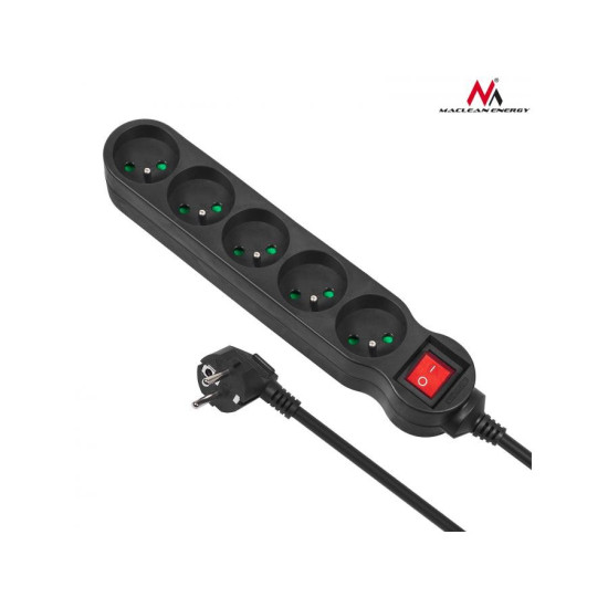 Listwa zasilająca 5g 1,4m MCE183 2300W czarna