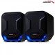 Głośniki komputerowe 6W USB AC865B czarno-niebieskie