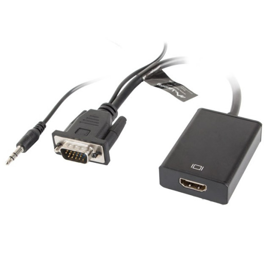 Adapter VGA(M) + Audio -> HDMI(Ż) 