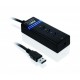 Hub USB 3.0 Czarny 4-porty IUH3FB (4x USB 3.0)