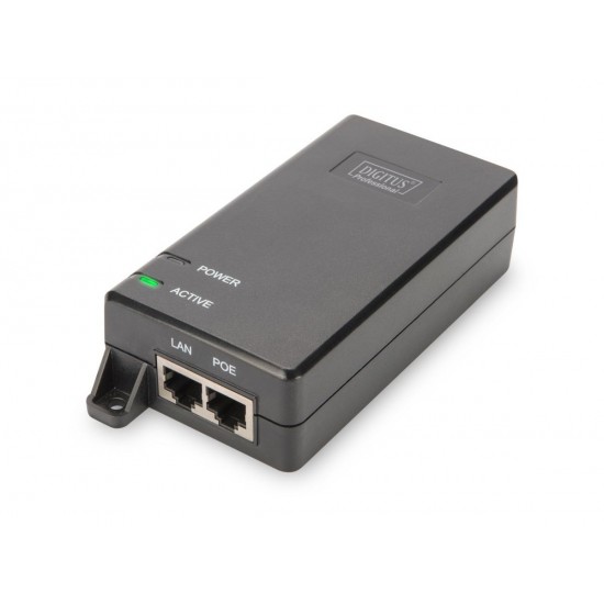 Zasilacz/Adapter PoE+ 802.3at, max. 48V 30W Gigabit 10/100/1000Mbps, aktywny