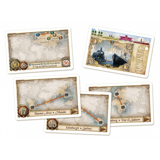 Gra Wsiąść do Pociągu: Dookoła Świata