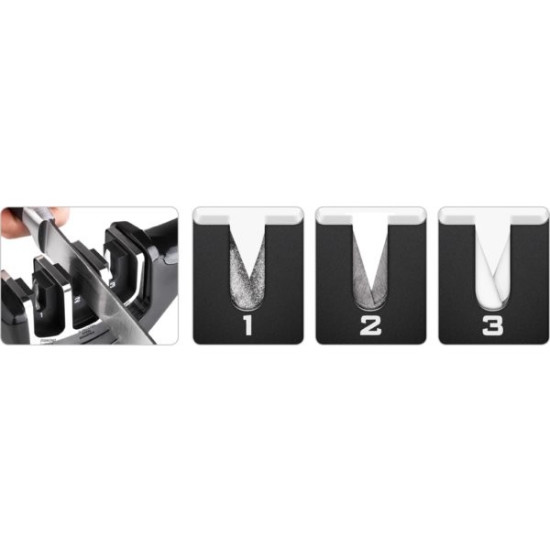 Ostrzałka do noży LT2058 3-stopniowa