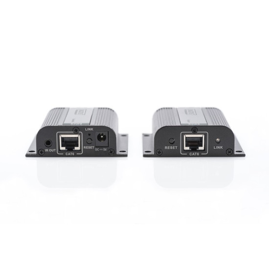 Przedłużacz/Extender HDMI do 50m po skrętce Cat.6/7 UTP, 1080p 60Hz FHD, HDCP 1.2, IR, audio(zestaw)