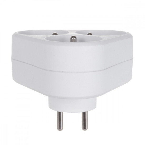 Gniazdko prądowe x3 z uziemieniem MCE214 