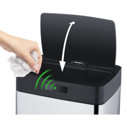 Bezdotykowy nierdzewny kosz na śmieci LT8044 