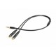 Adapter audio mikrofon 3.5mm minijack, 4PIN, 0.2m 