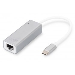 Karta sieciowa przewodowa USB 3.0 Typ C do Gigabit Ethernet 10/100/1000Mbps