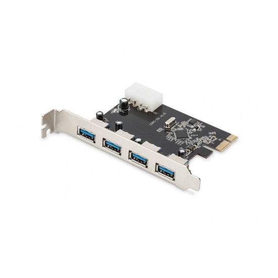 Karta rozszerzeń/Kontroler USB 3.0 PCI Express, 4xUSB 3.0, Chipset: VL805