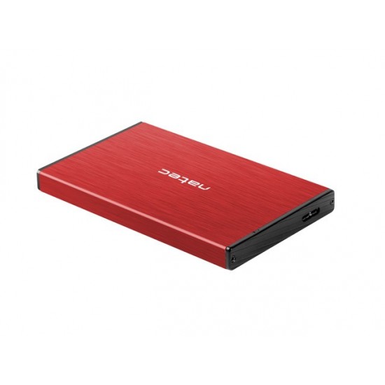 Kieszeń zewnętrzna HDD/SSD Sata Rhino Go 2,5 USB 3.0 czerwona