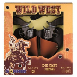 Zestaw rewolwerów kowbojskich, metalowe GONHER 147/0