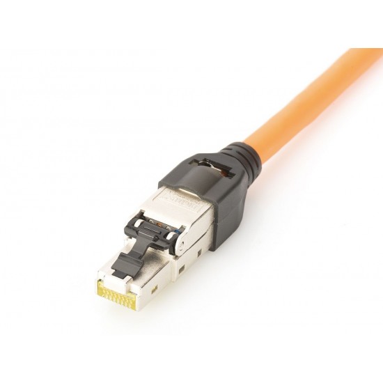Wtyczka ekranowana RJ45 kat.6A do montażu AWG 22-27, 10 GBit Ethernet, PoE+