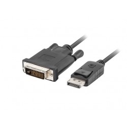 Kabel DisplayPort - DVI-D(24+1) M/M 1m czarny 