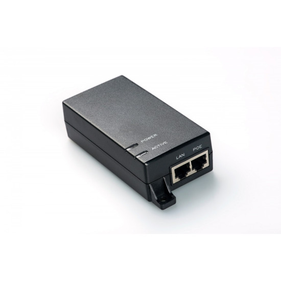 Zasilacz/Adapter PoE 802.3af, max. 48V 15.4W Gigabit 10/100/1000Mbps, aktywny