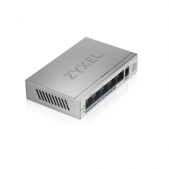 Przełącznik GS1005-HP 5 Port Gigabit PoE+ unmanaged desktop 60W 
