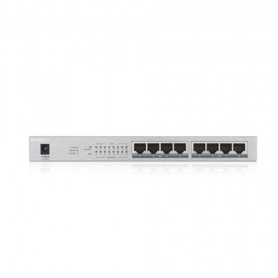 Przełącznik GS1008-HP 8 Port Gigabit PoE+ unmanaged desktop 60W 